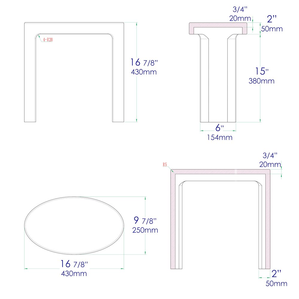 White Matte Solid Surface Resin Bathroom / Shower Stool. Picture 10