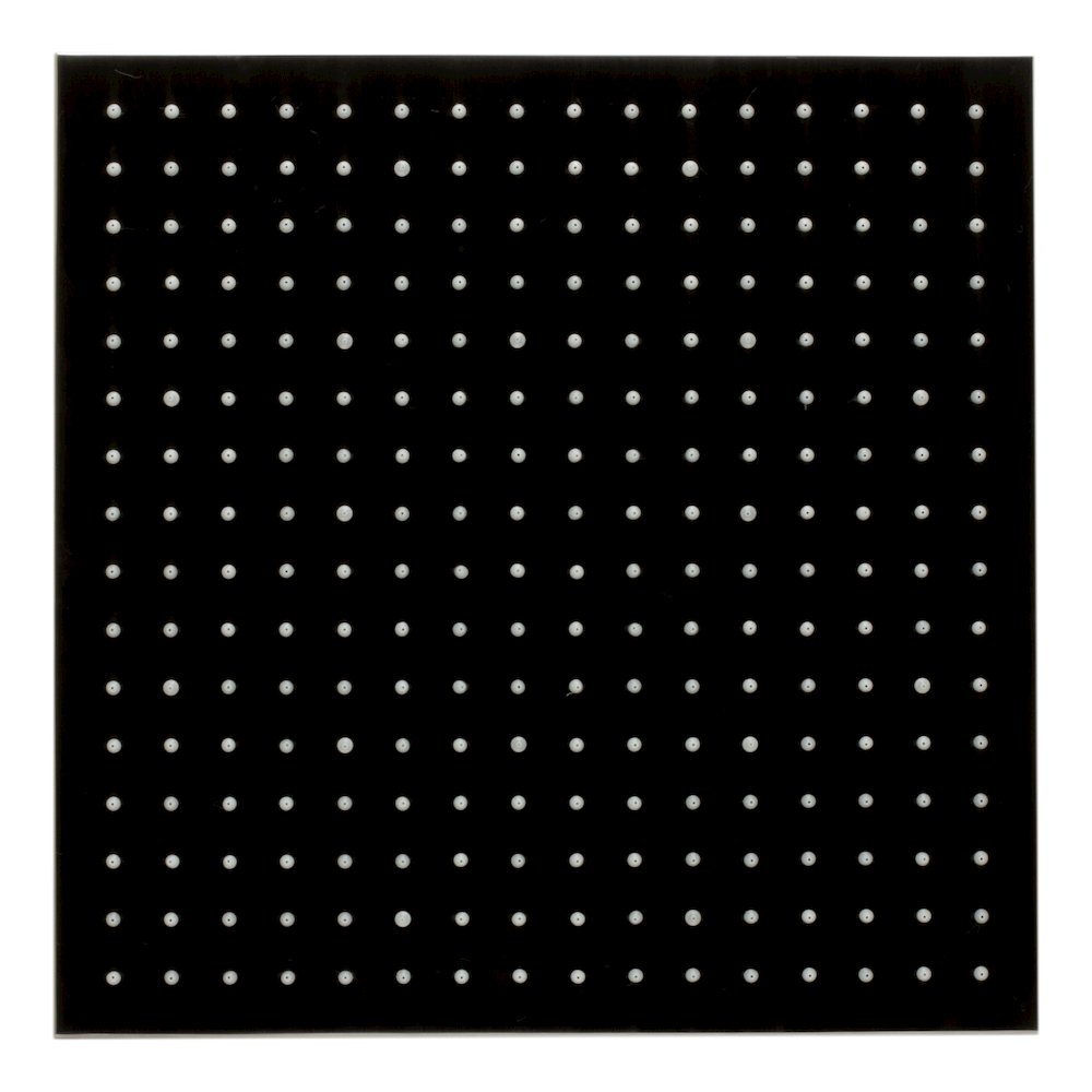 Brushed Nickel 16" Square Multi Color LED Rain Shower Head. Picture 4