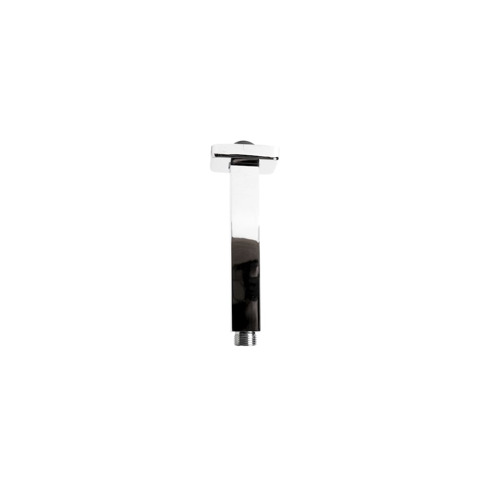 Polished Chrome 6" Square Ceiling Shower Arm. Picture 1