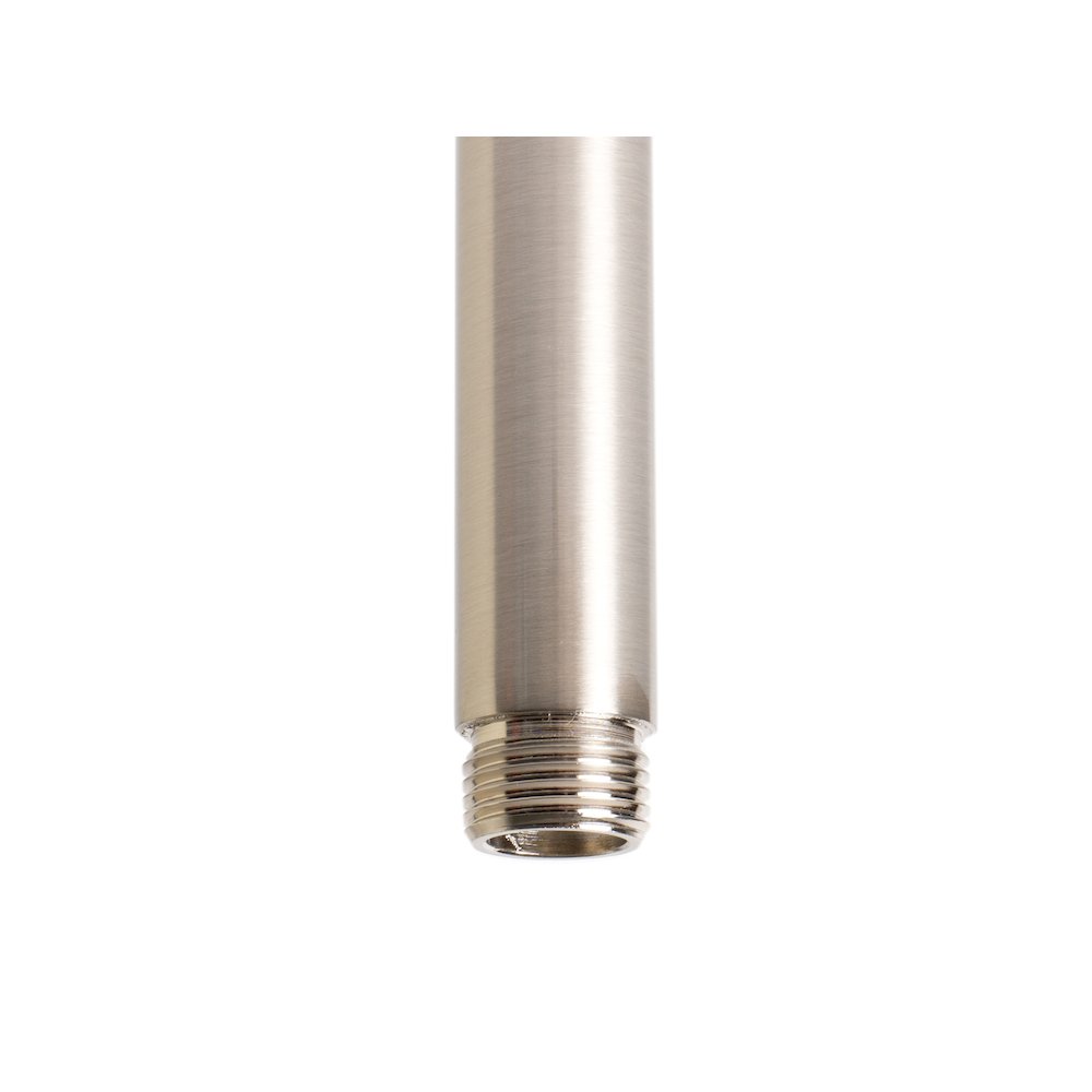 Brushed Nickel 6" Round Ceiling Shower Arm. Picture 5