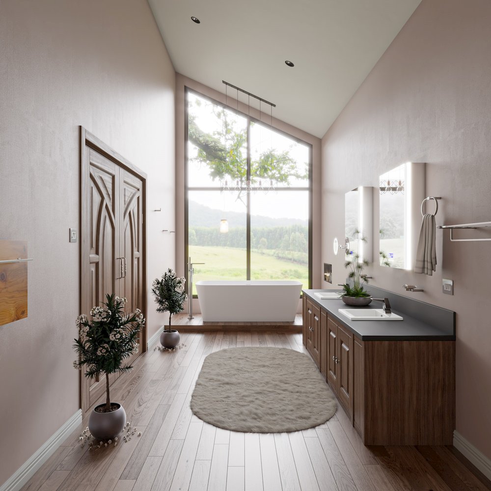 White 17" Square Drop In Ceramic Sink with Faucet Hole. Picture 8