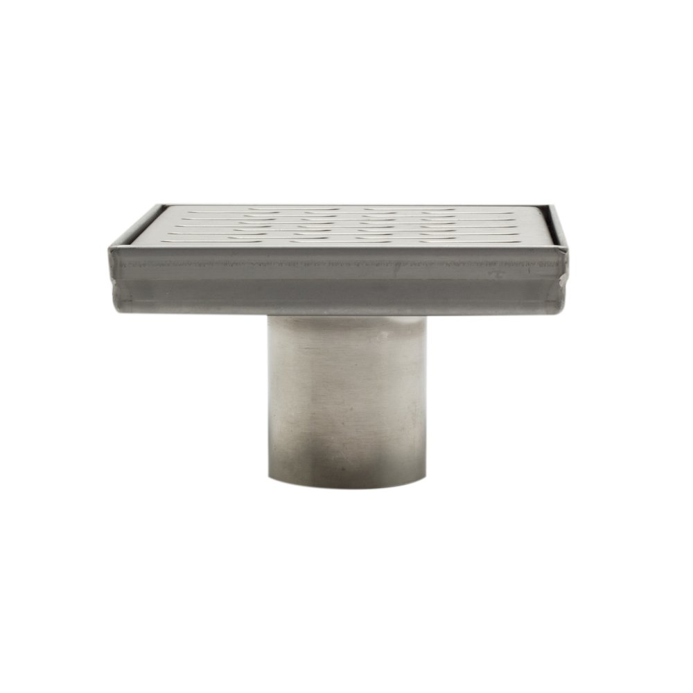 ABSD55C 5" x 5" Modern Square Stainless Steel Shower Drain with Groove Holes. Picture 5