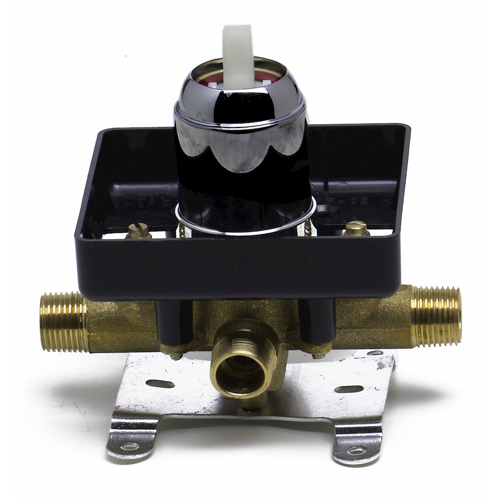 Brushed Nickel Shower Valve Mixer With Square Lever Handle. Picture 5