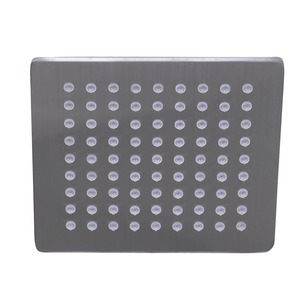 Solid Brushed Stainless Steel 8" Square Ultra Thin Rain Shower Head. Picture 2