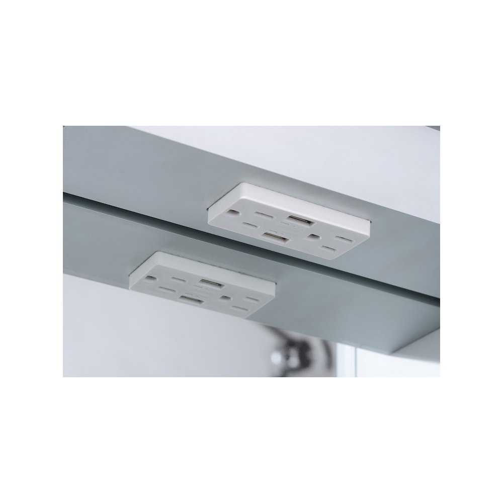 24" x 32" Single Door LED Light Bluetooth Medicine Cabinet. Picture 6