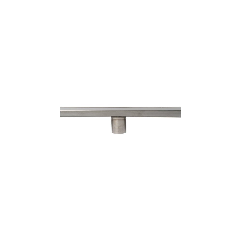 59" Brushed Stainless Steel Linear Shower Drain with Solid Cover. Picture 5