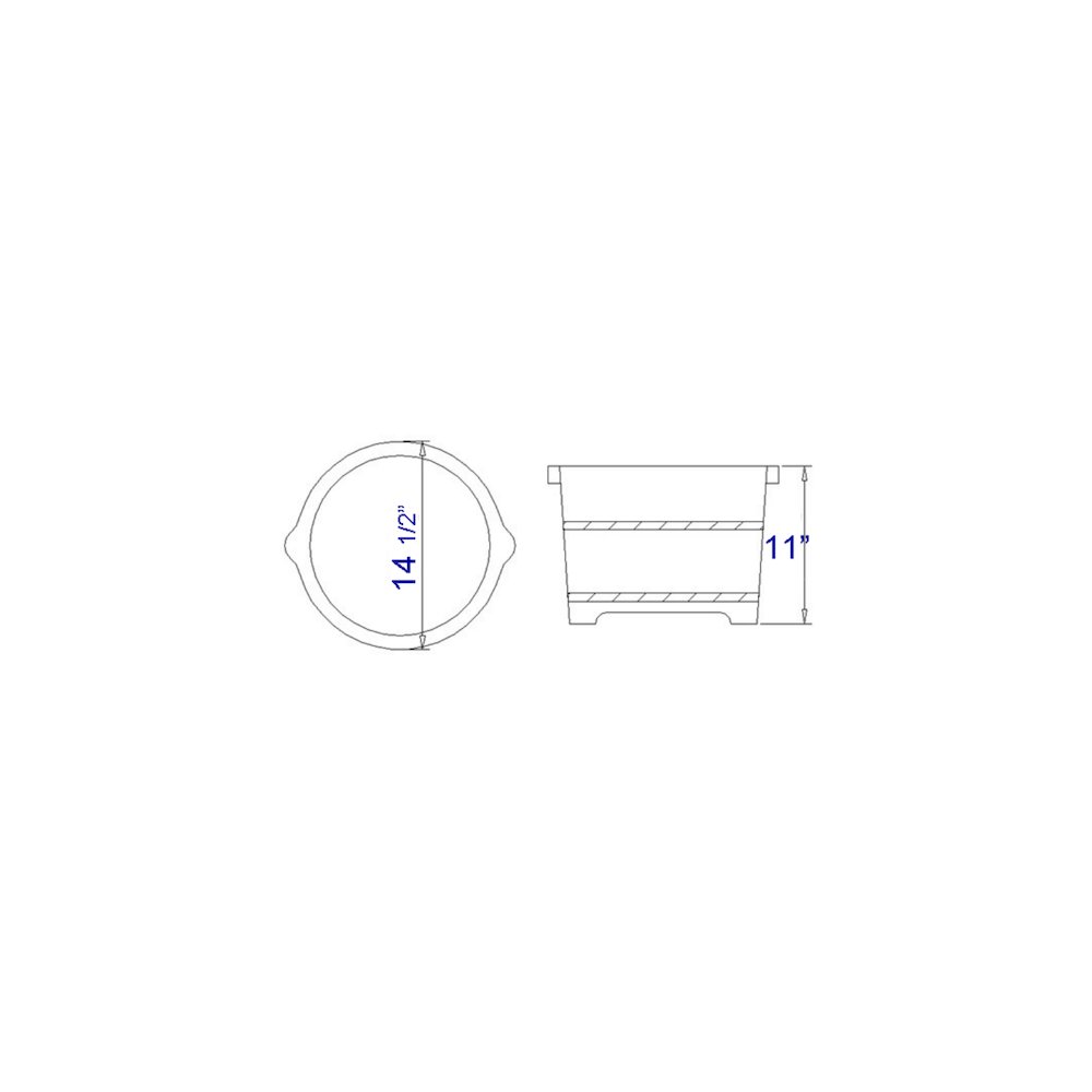 Round Wooden Cedar Foot Soaking Tub. Picture 10