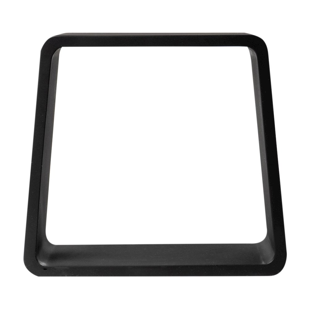Black Matte Solid Surface Resin Bathroom / Shower Stool. Picture 4