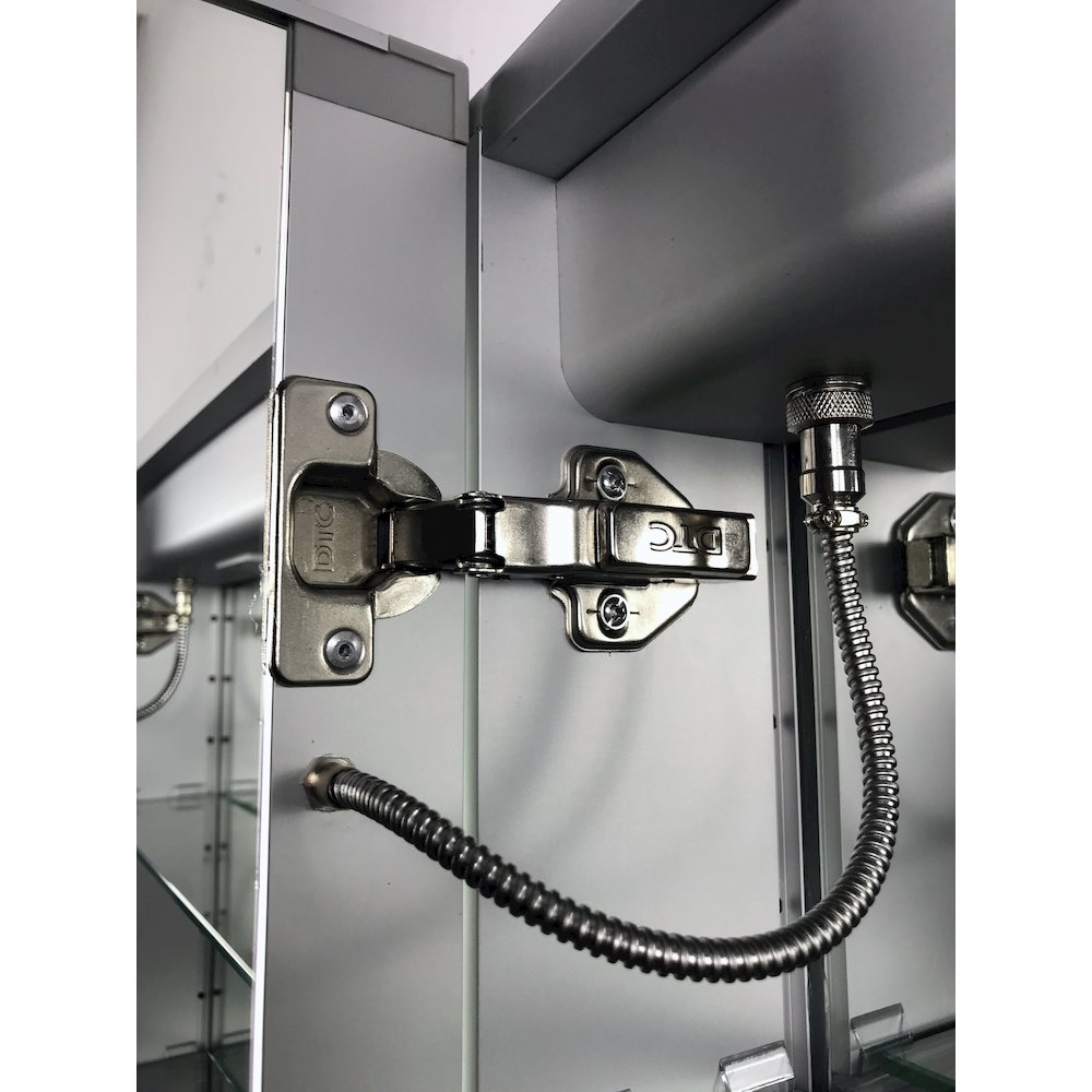 26" x 30" Double Door LED Light Bluetooth Medicine Cabinet. Picture 8