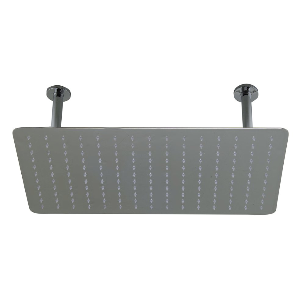 20" Rectangular Polished Solid Stainless Steel Ultra Thin Rain Shower Head. Picture 2