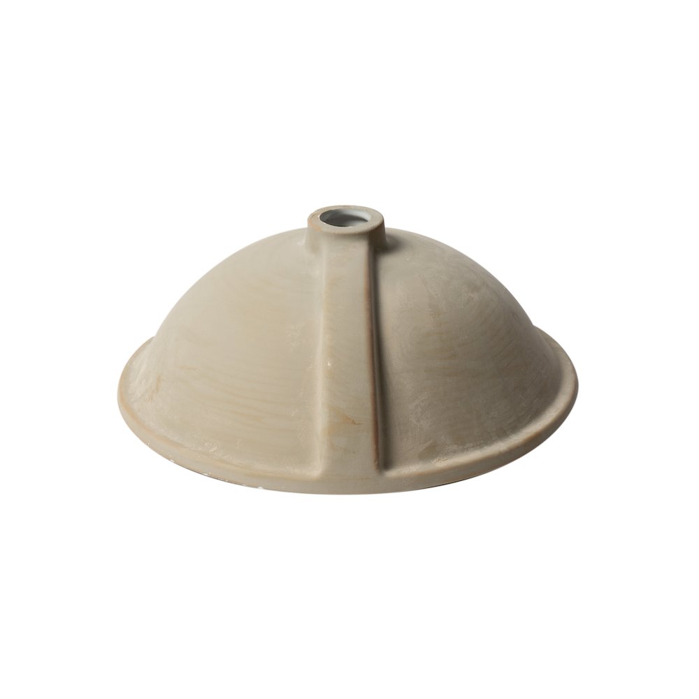 White 17" Round Undermount Ceramic Sink. Picture 9