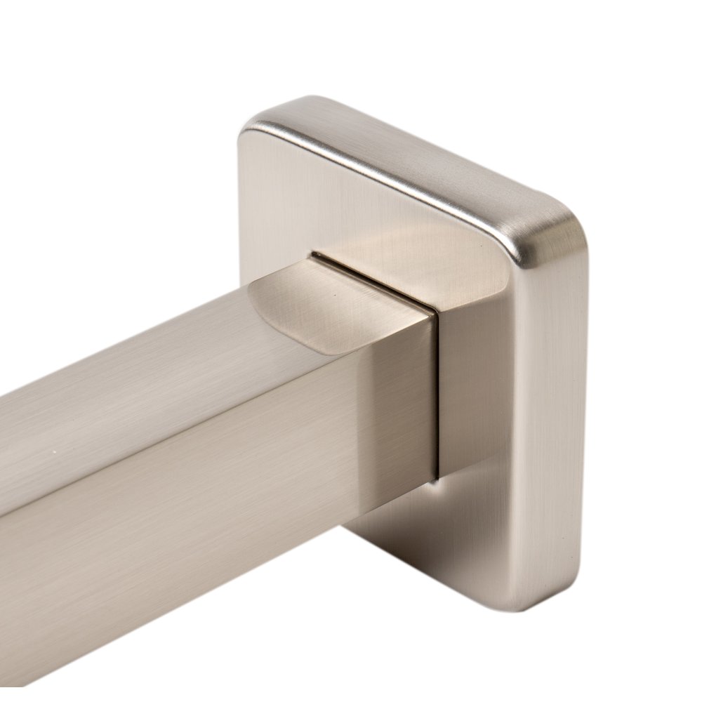 Brushed Nickel 6" Square Ceiling Shower Arm. Picture 5
