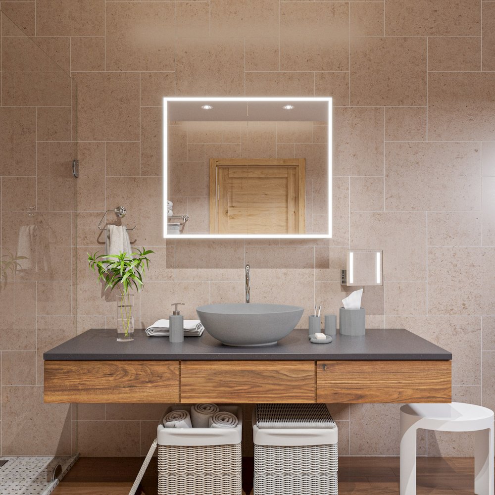21" Solid Concrete Tear Drop Above Mount Vessel Sink. Picture 9