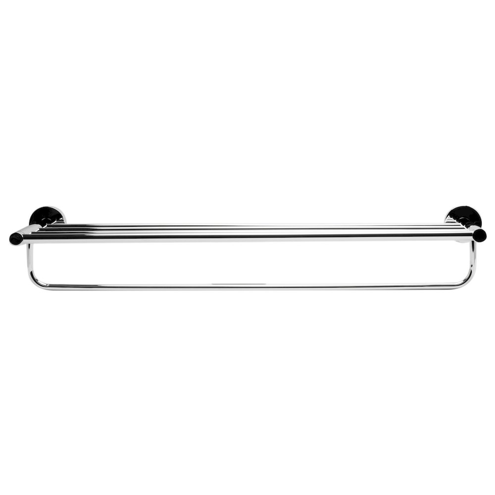 Polished Chrome 26 inch Towel Bar & Shelf Bathroom Accessory. Picture 4