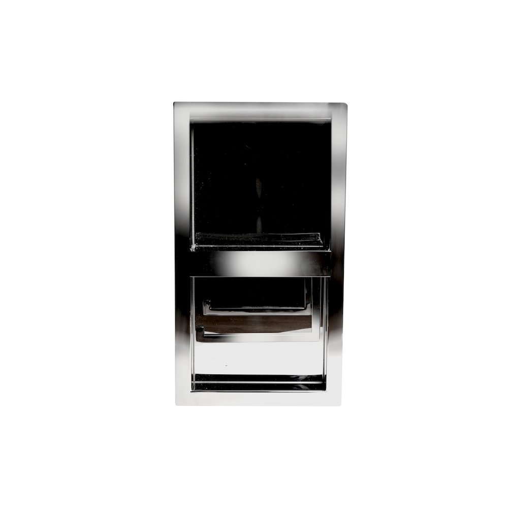 ALFI brand Polished Stainless Steel Recessed Toilet Paper Holder Niche. Picture 5