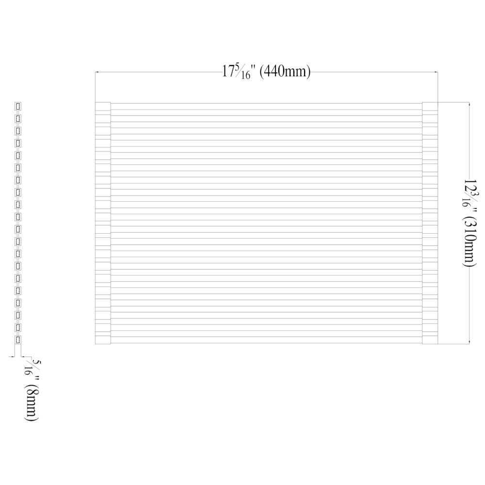 18" x 13" Modern Stainless Steel Drain Mat for Kitchen. Picture 9