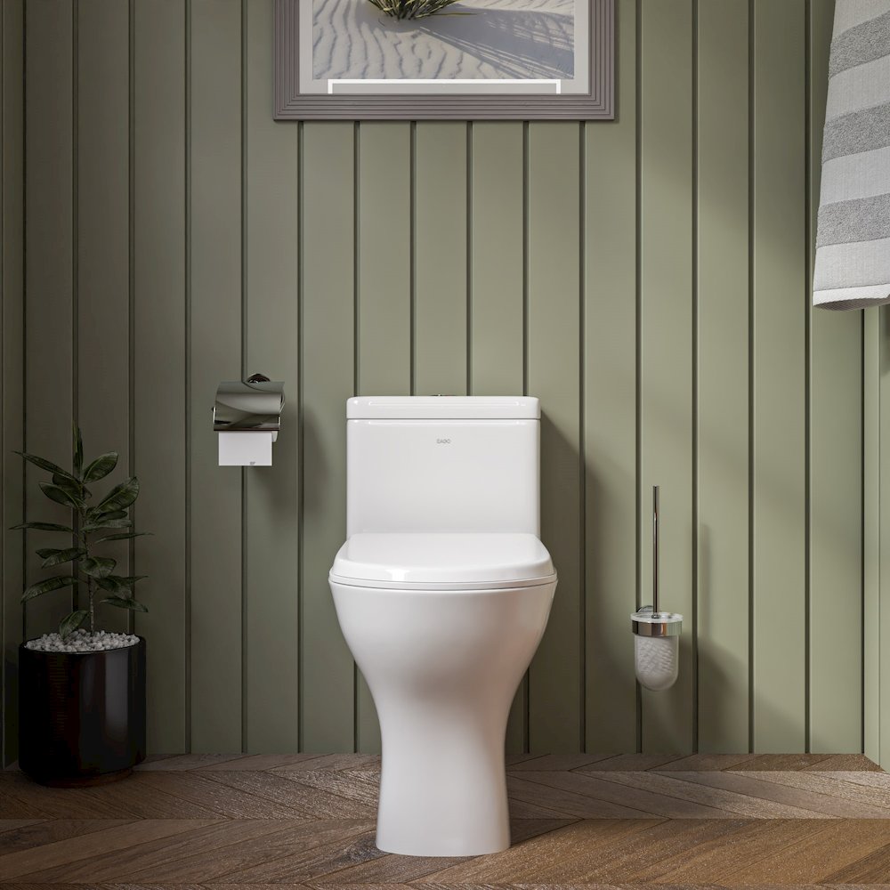 DUAL FLUSH ONE PIECE ECO-FRIENDLY HIGH EFFICIENCY LOW FLUSH CERAMIC TOILET. Picture 6