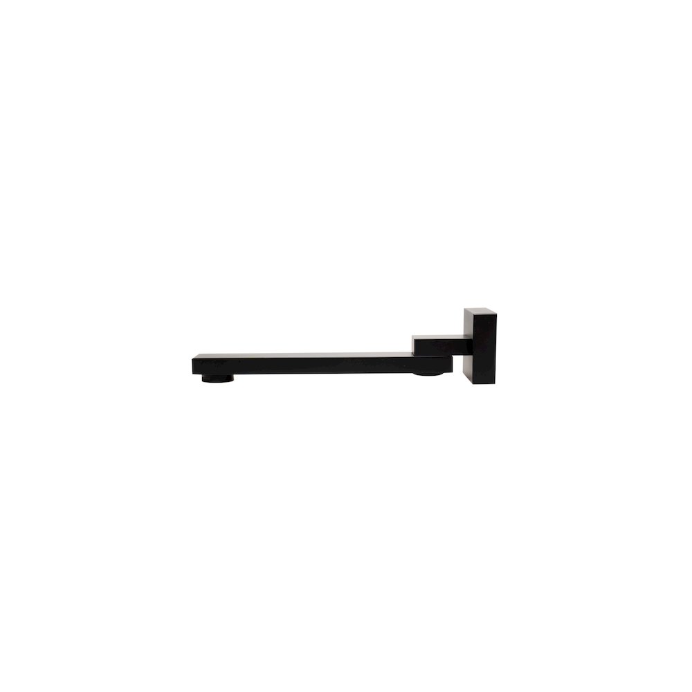 Black Matte Square Foldable Tub Spout. Picture 4