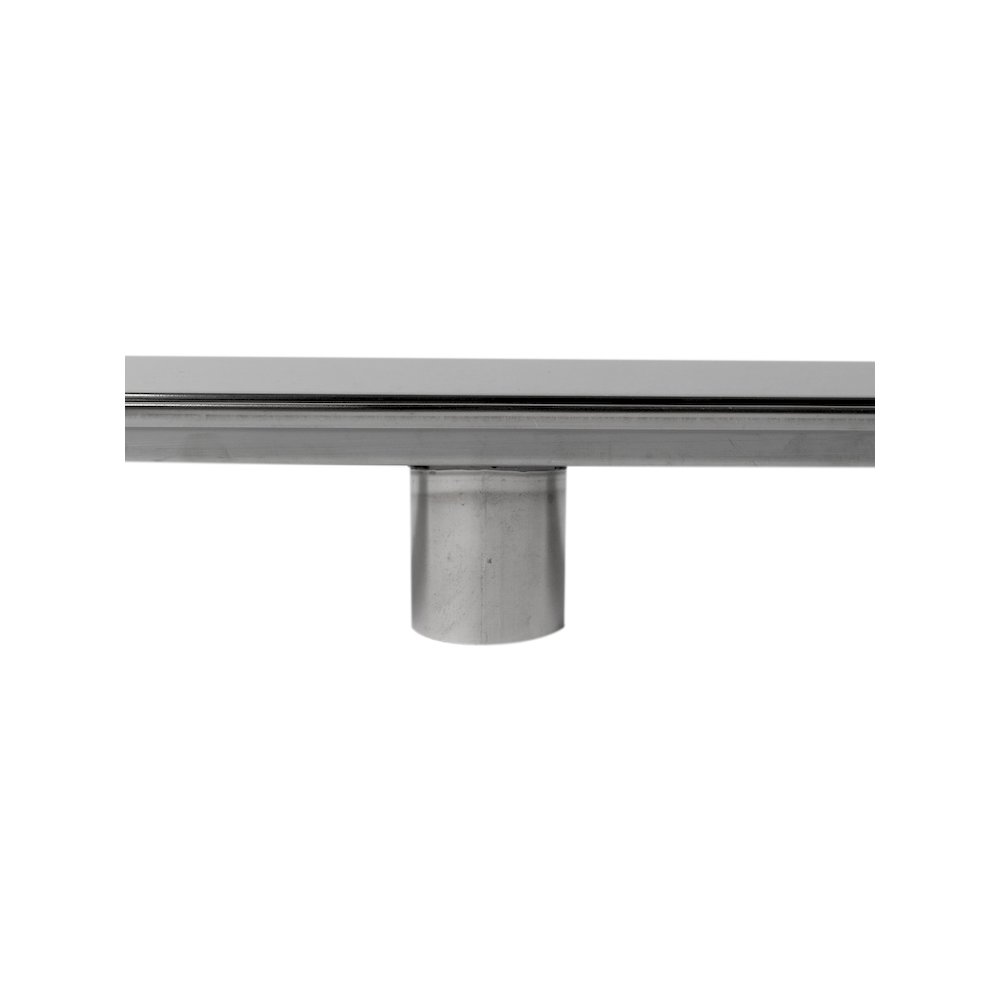 47" Polished Stainless Steel Linear Shower Drain with Solid Cover. Picture 5