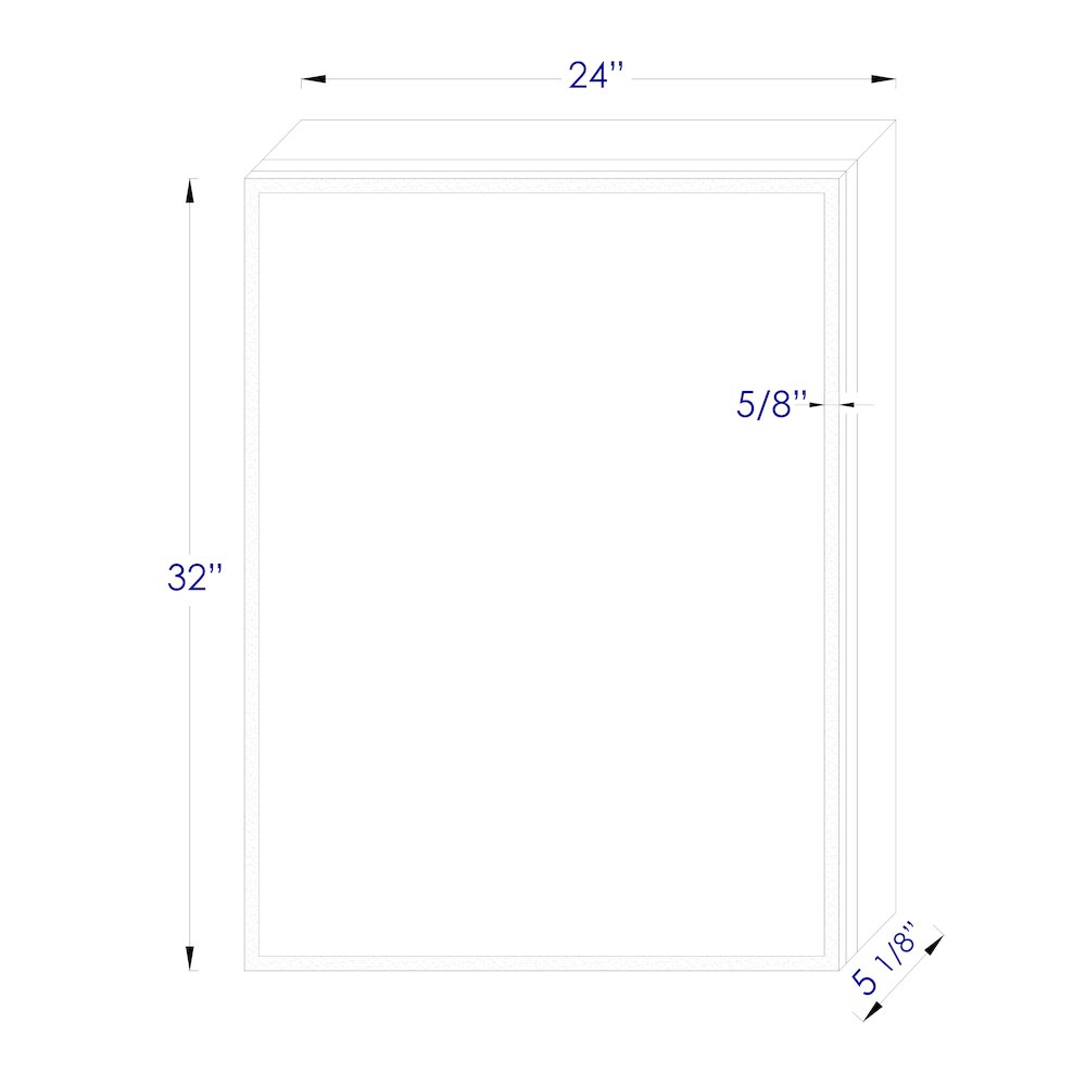 24" x 32" Single Door LED Light Medicine Cabinet. Picture 10