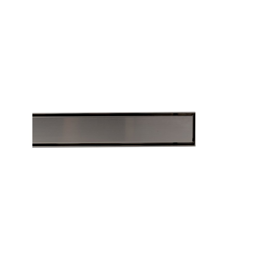 59" Brushed Stainless Steel Linear Shower Drain with Solid Cover. Picture 3