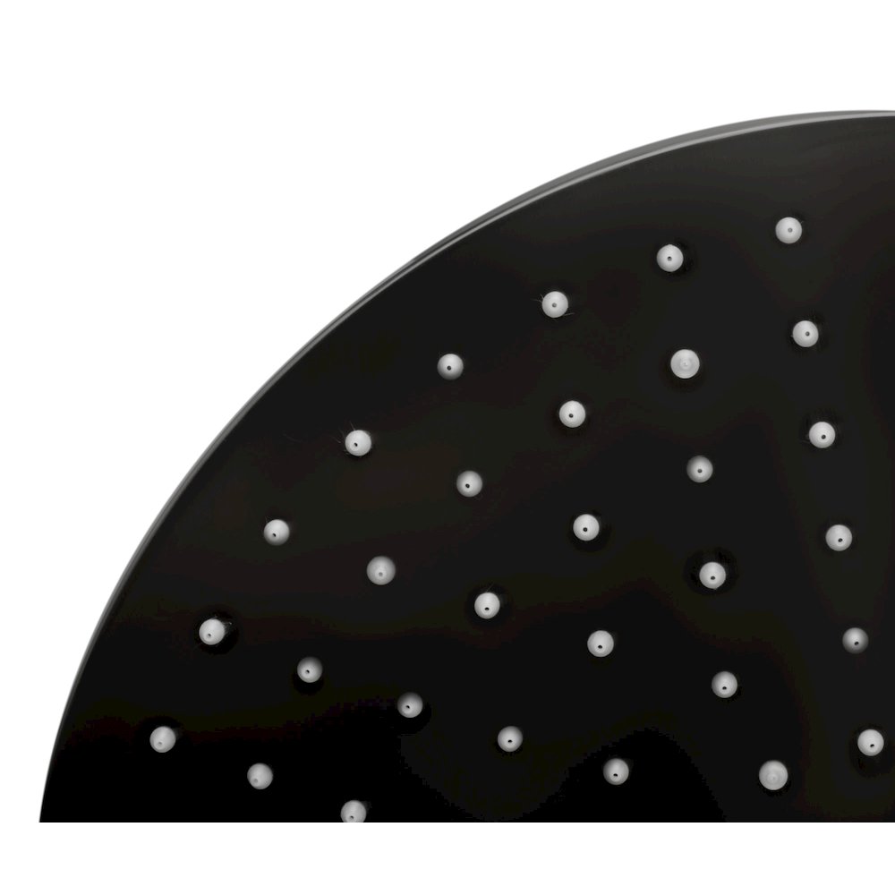 Brushed Nickel 16" Round Multi Color LED Rain Shower Head. Picture 6