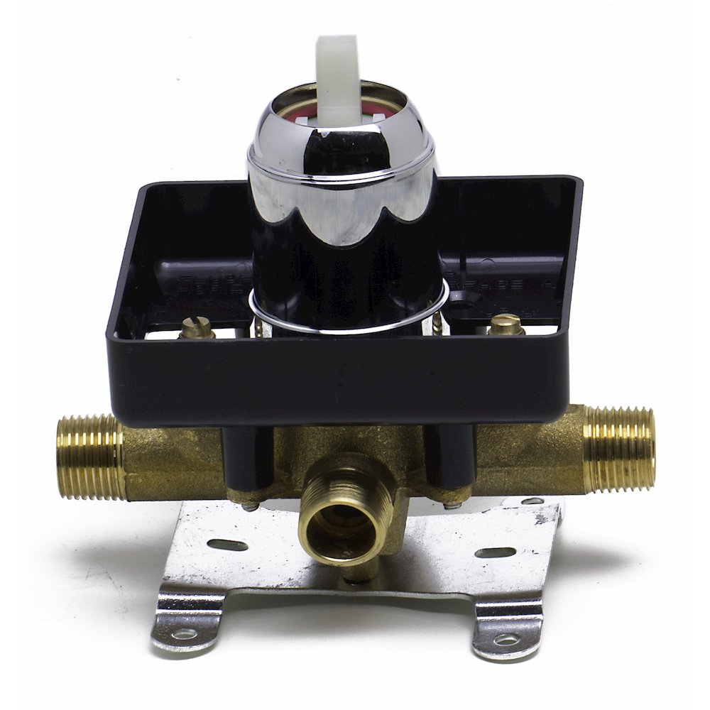 Polished Chrome Shower Valve Mixer With Square Lever Handle. Picture 5