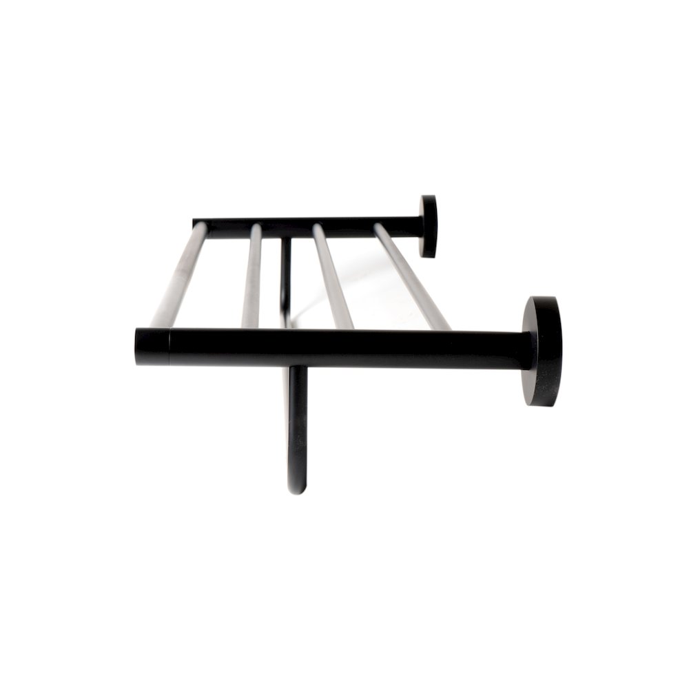 Black Matte 26" Towel Bar & Shelf. Picture 5