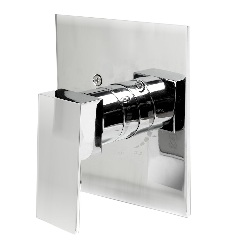 Polished Chrome Modern Square Pressure Balanced Shower Mixer. Picture 1