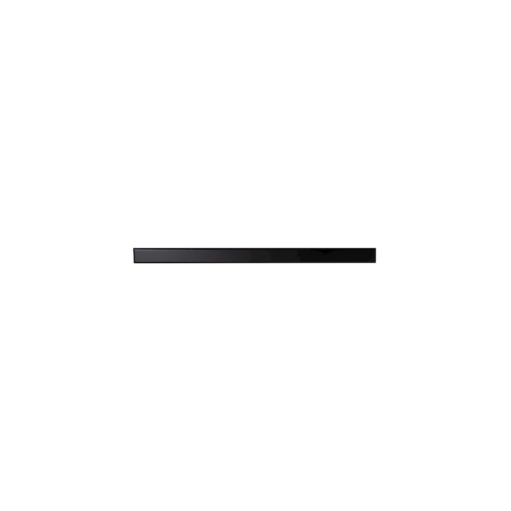 47" Black Matte Brushed Stainless Steel Linear Shower Drain with Solid Cover. Picture 4
