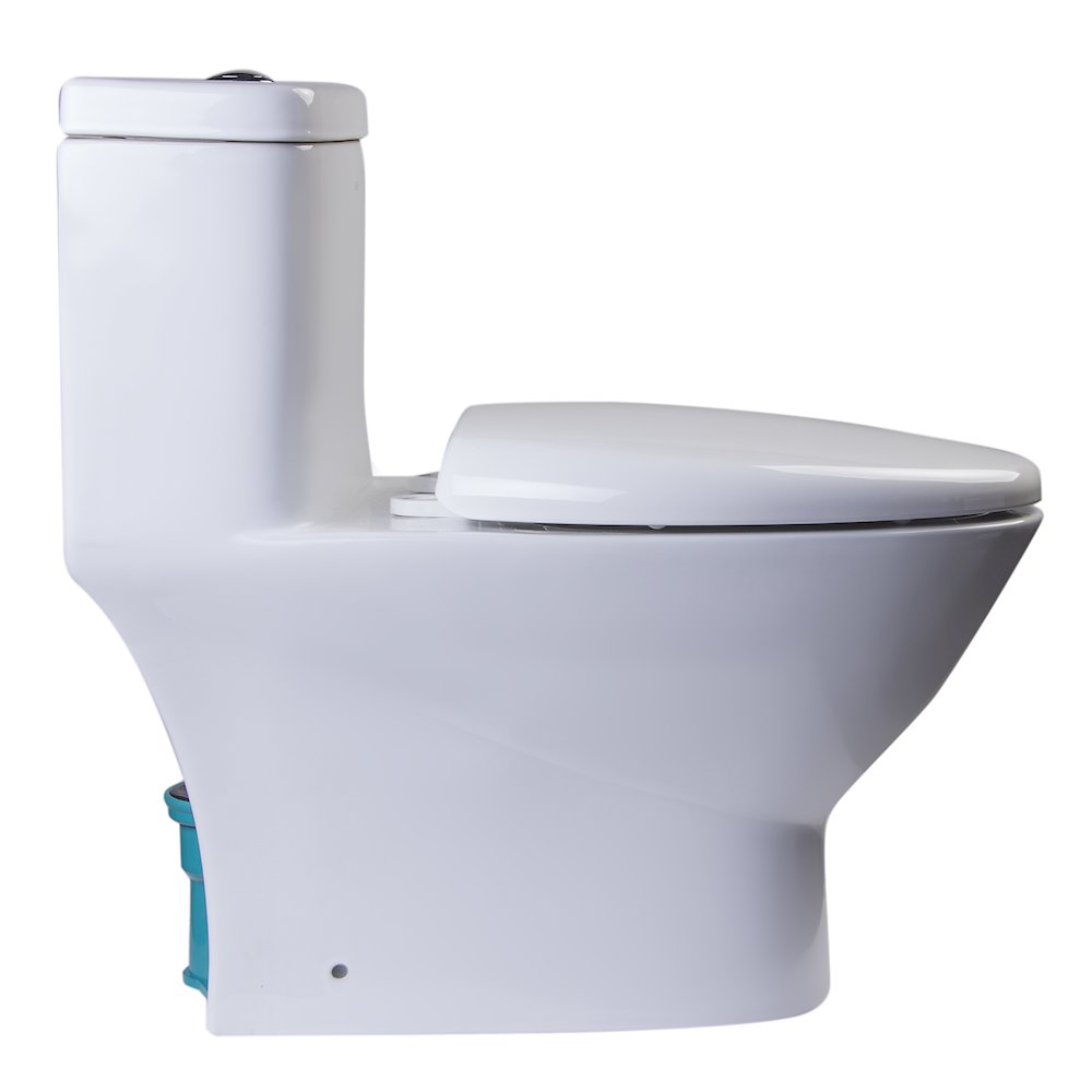 MODERN DUAL FLUSH ONE PIECE  HIGH EFFICIENCY LOW FLUSH CERAMIC TOILET. Picture 5