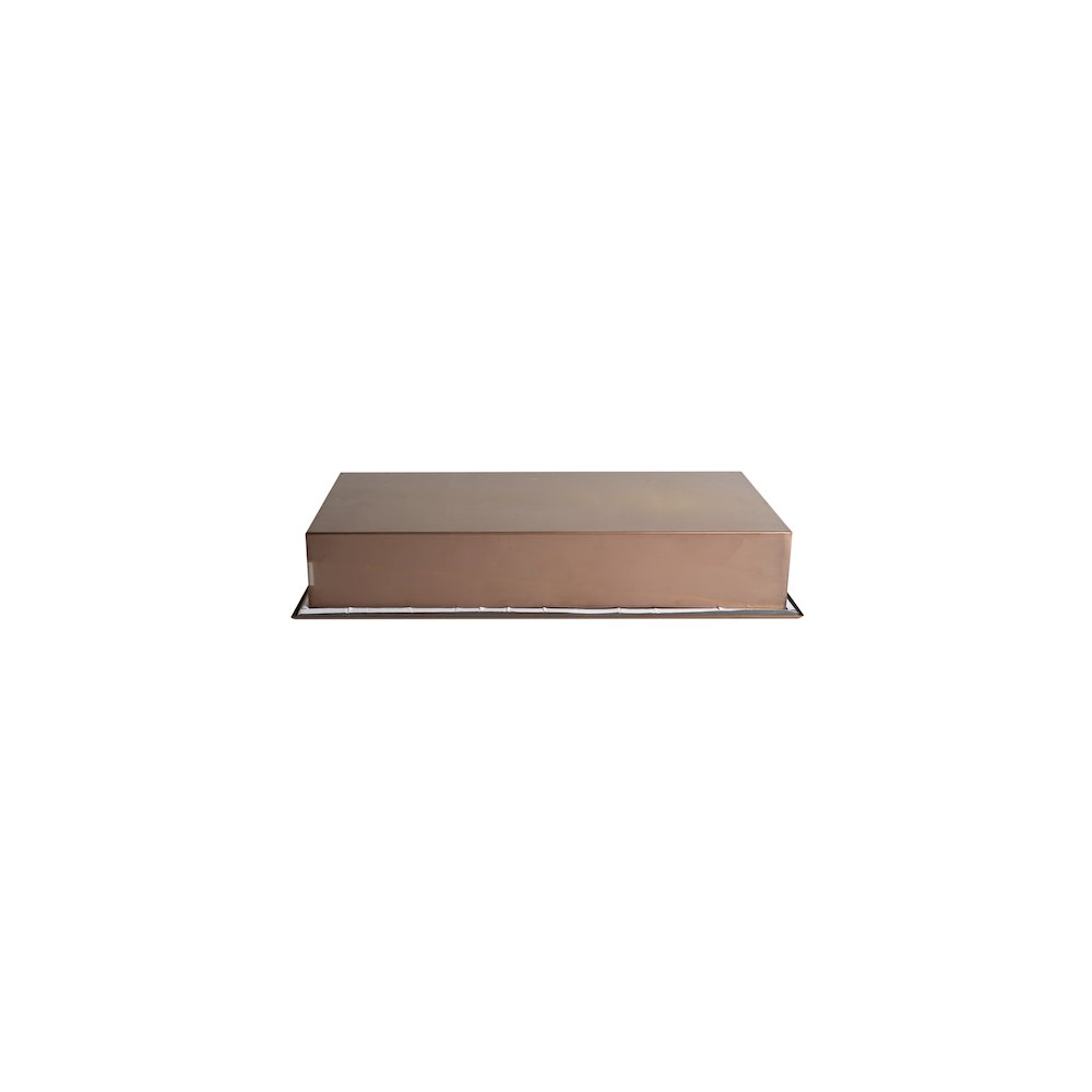 Brushed Copper PVD Stainless Steel Horizontal Single Shelf Shower Niche. Picture 8