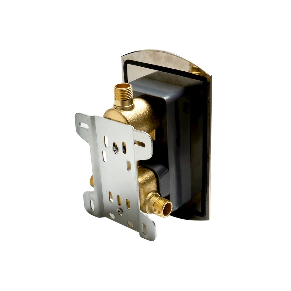 Brushed Nickel Round Knob 1 Way Thermostatic Shower Mixer. Picture 4