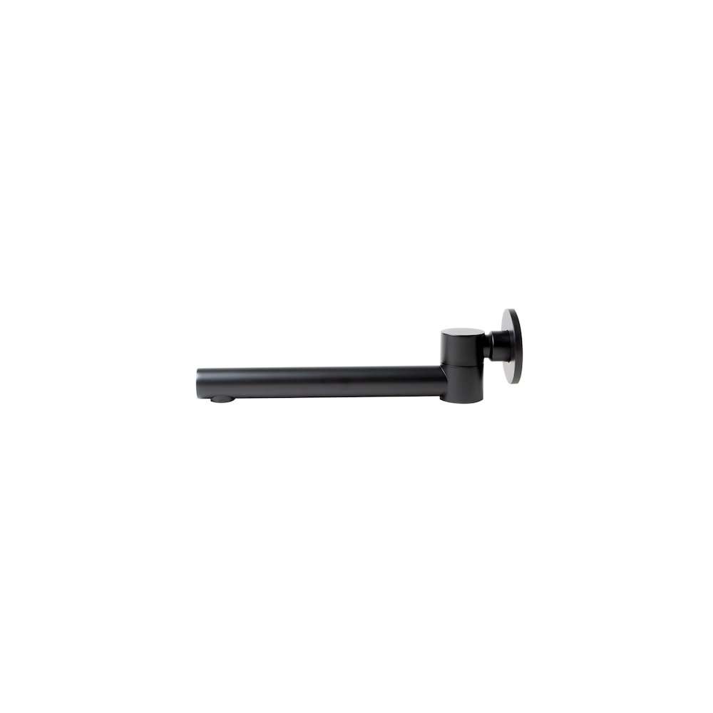 Black Matte Round Foldable Tub Spout. Picture 4