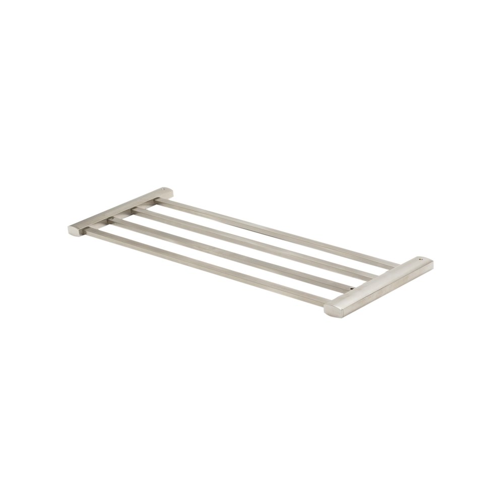 Brushed Nickel 24 inch Towel Bar & Shelf Bathroom Accessory. Picture 1