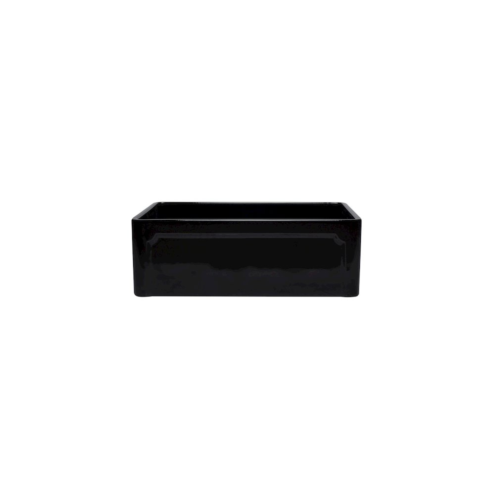 30 inch Black Reversible Single Fireclay Farmhouse Kitchen Sink. Picture 2