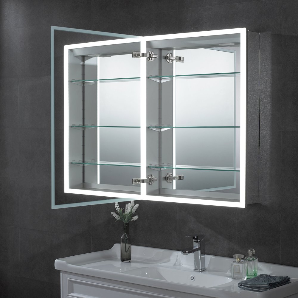 24" x 32" Single Door LED Light Medicine Cabinet. Picture 2
