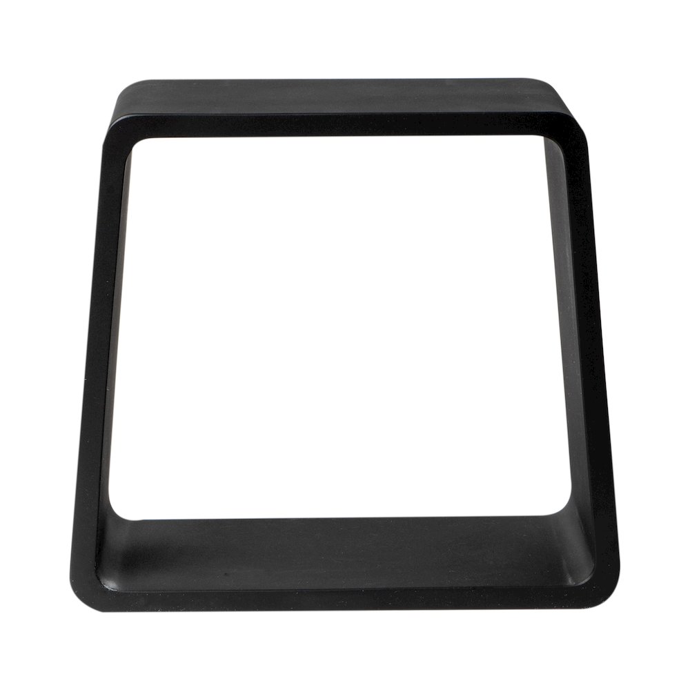 Black Matte Solid Surface Resin Bathroom / Shower Stool. Picture 3