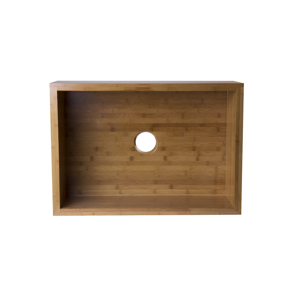 30" Single Bowl Bamboo Kitchen Farm Sink. Picture 8