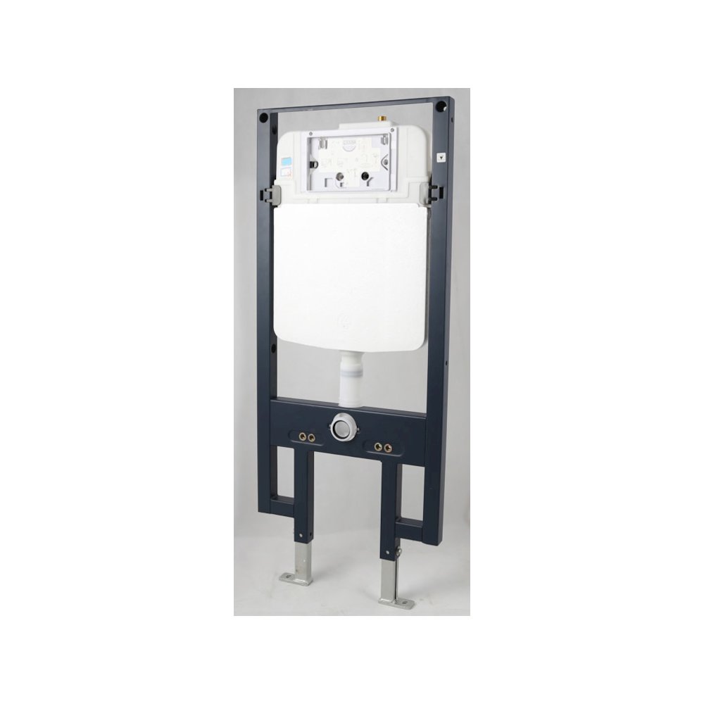 White Dual Flush Wall Mounted Toilet Tank Carrier for WD101, WD332, WD333. Picture 4