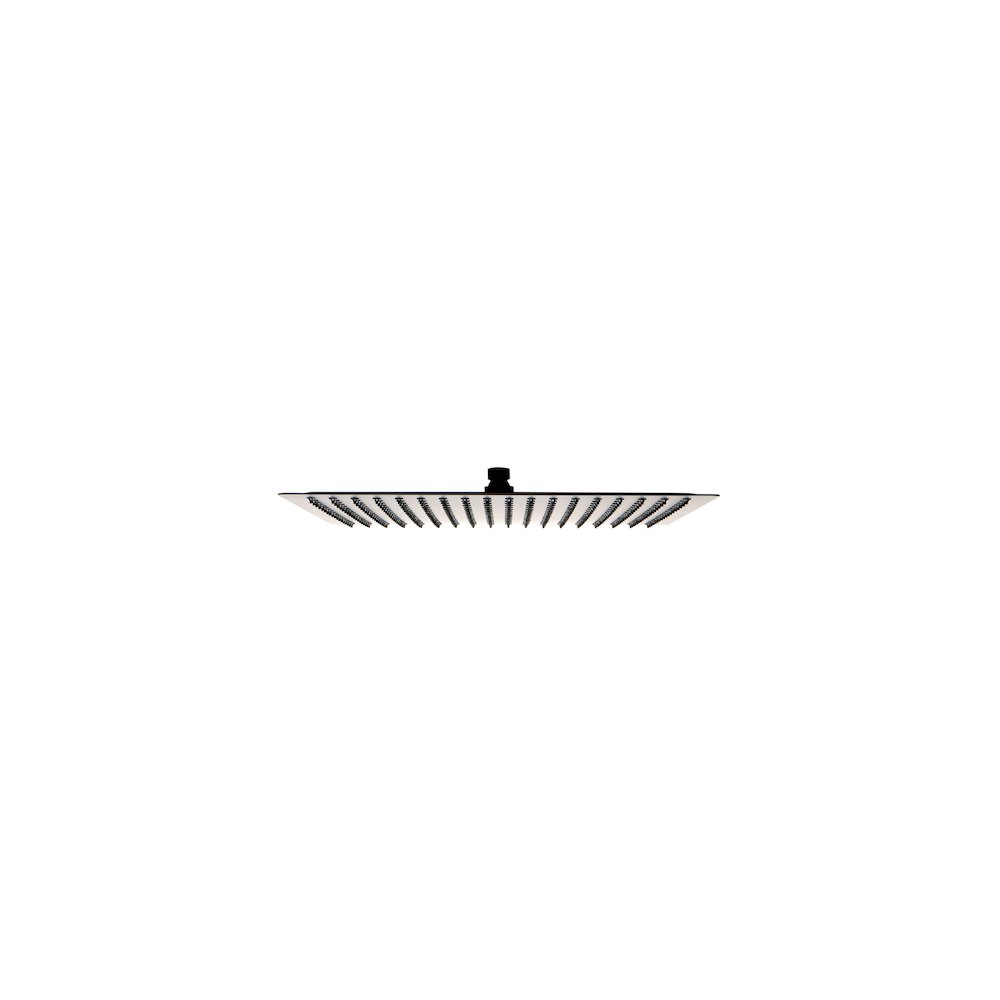 Matte Black Stainless Steel 16" Square Ultra-Thin Rain Shower Head. Picture 4