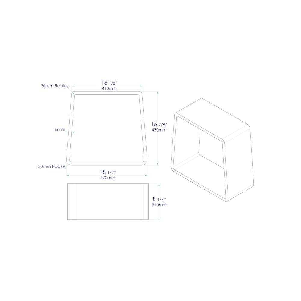 Black Matte Solid Surface Resin Bathroom / Shower Stool. Picture 6