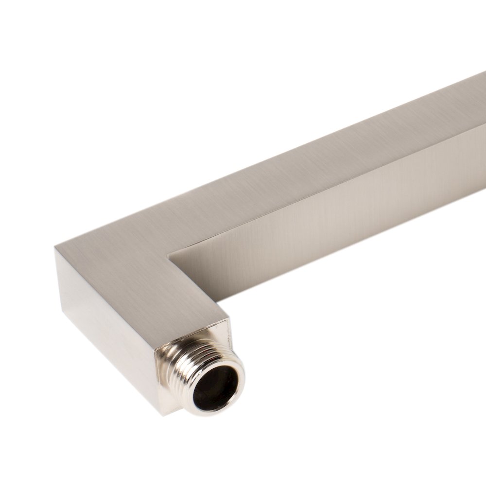 Brushed Nickel 20" Square Wall Shower Arm. Picture 5