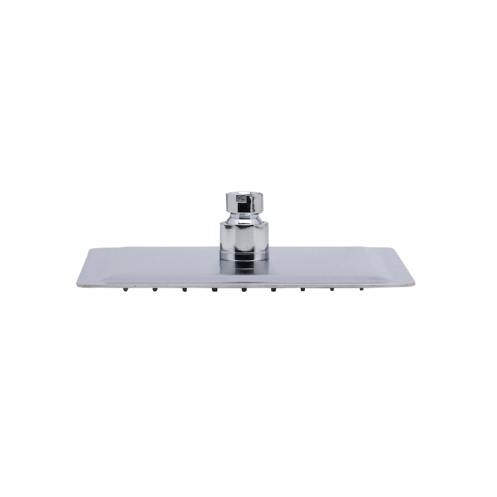 Solid Brushed Stainless Steel 8" Square Ultra Thin Rain Shower Head. Picture 5