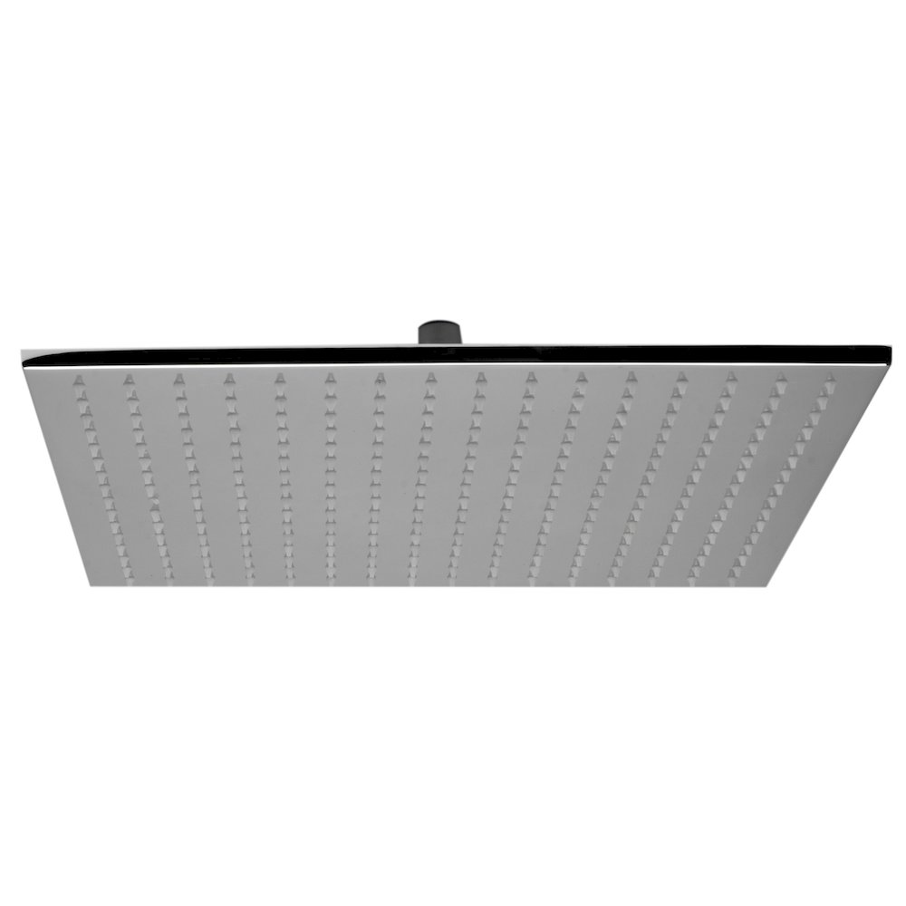 Polished Chrome 16" Square Multi Color LED Rain Shower Head. Picture 1