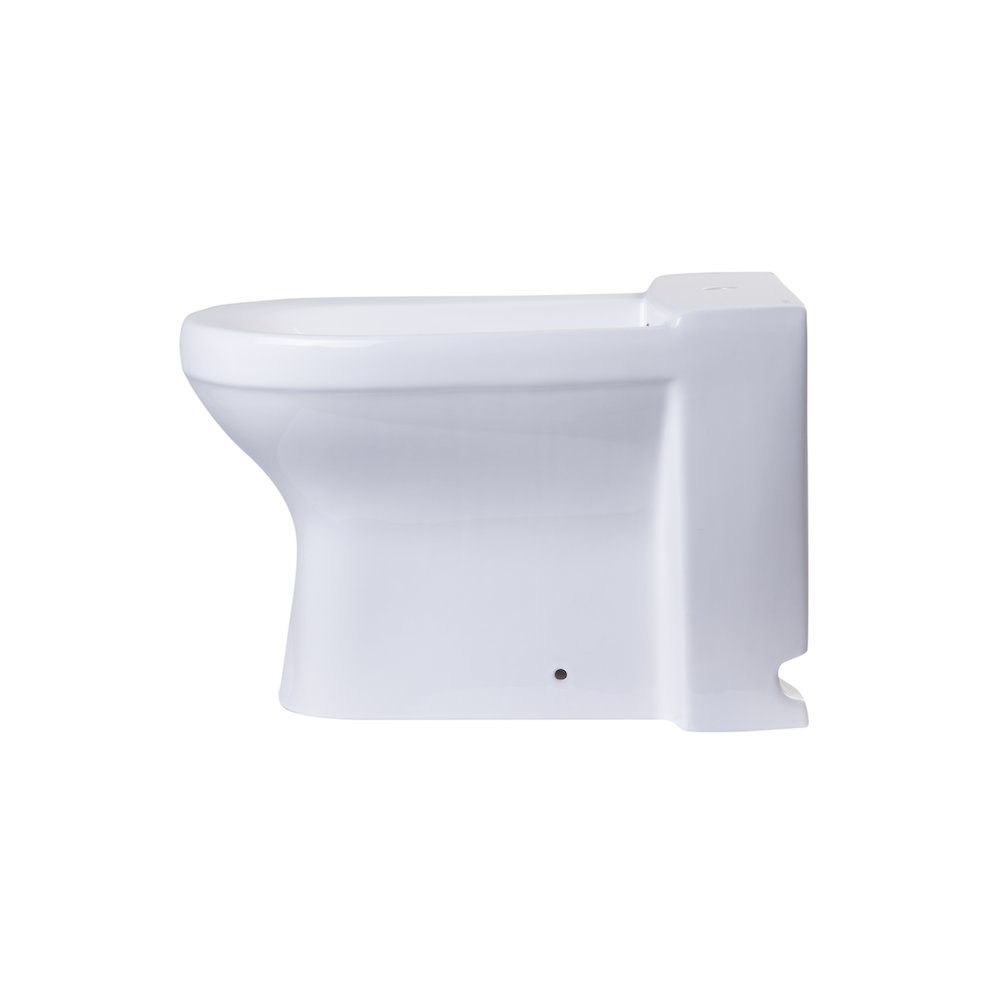 White Ceramic Bathroom Bidet with Elongated Seat. Picture 4