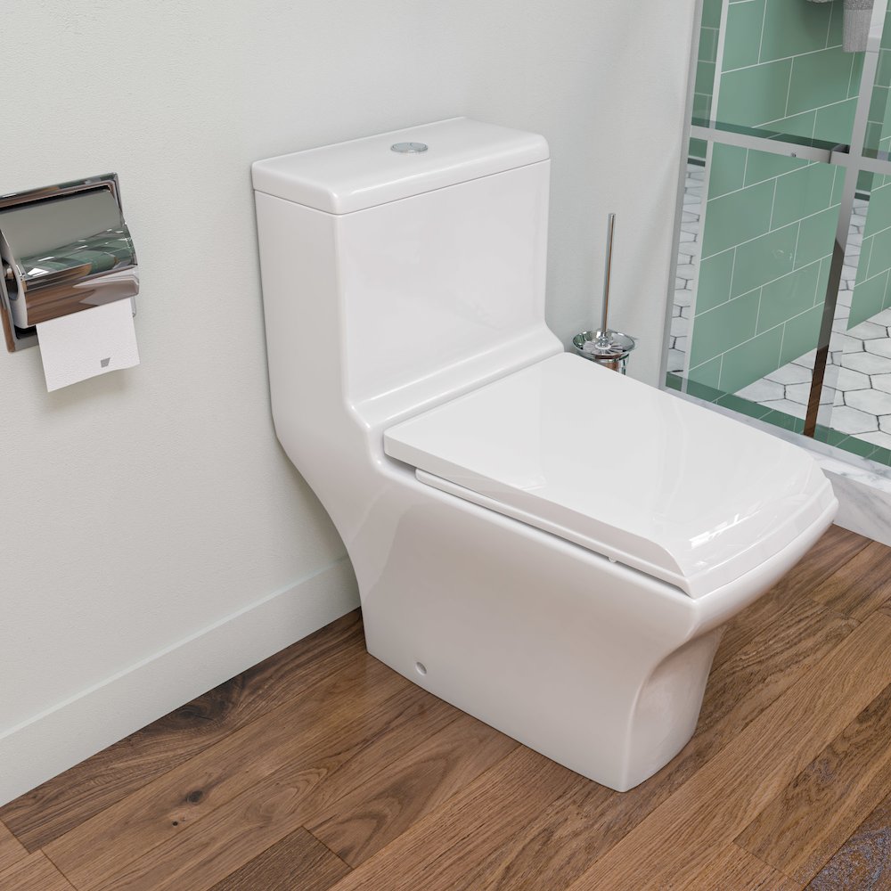 Polished Stainless Steel Recessed Toilet Paper Holder with Cover. Picture 2