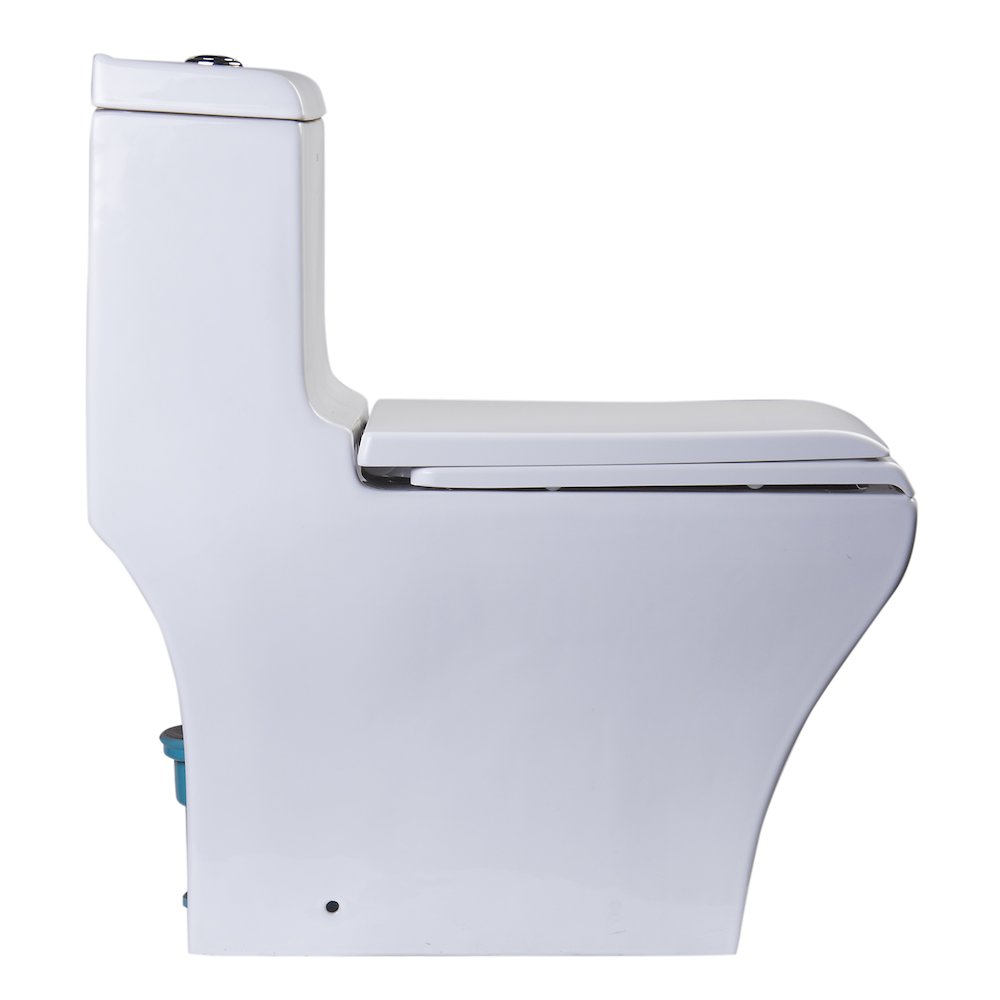 DUAL FLUSH ONE PIECE  HIGH EFFICIENCY LOW FLUSH CERAMIC TOILET. Picture 4