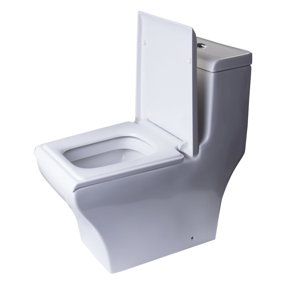 DUAL FLUSH ONE PIECE  HIGH EFFICIENCY LOW FLUSH CERAMIC TOILET. Picture 3
