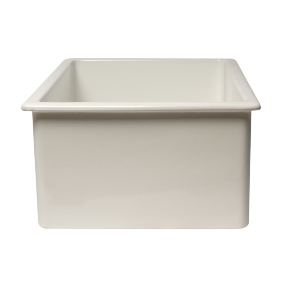 30" White Undermount / Drop In Fireclay Kitchen Sink. Picture 8